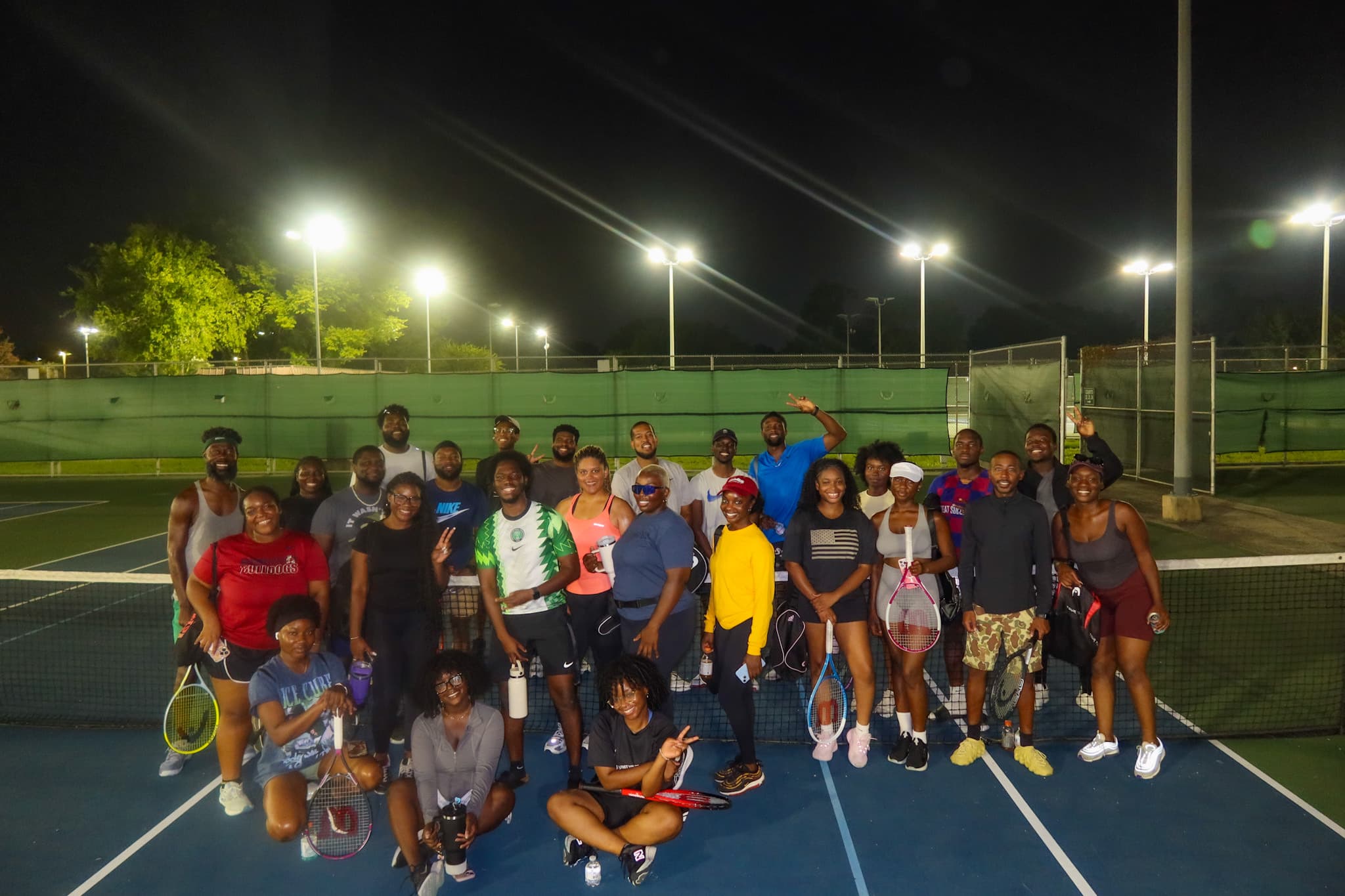 Elite Aces tennis meetup photo.